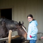 Priya at the stables-2